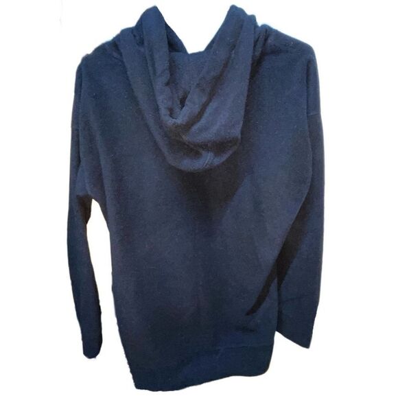 Xersion Long Black Hooded Fleece Sweater - Picture 2 of 4